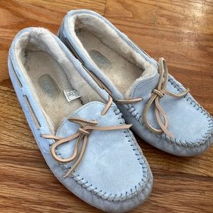 Blue ugg moccasins